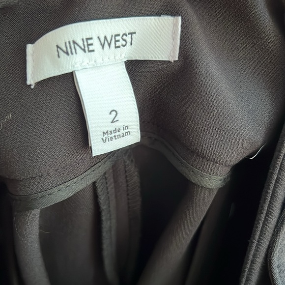 Nine West Black Skirt with Belt and Front and Back Slits - Picture 6 of 6